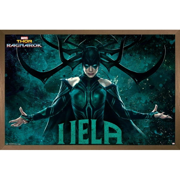 Marvel Cinematic Universe - Thor - Ragnarök - Hela Wall Poster, 22.375" x 34", Framed