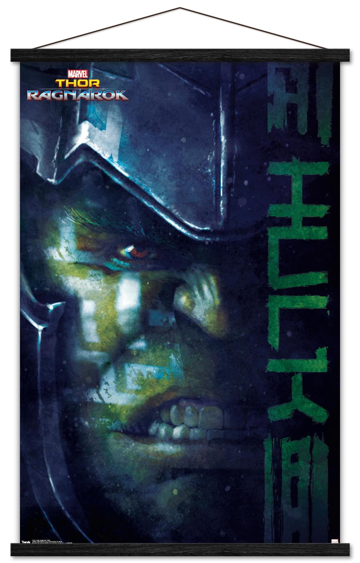 Marvel Cinematic Universe - Thor - Ragnarök - Hulk Wall Poster with Wooden Magnetic Frame, 22.375" x 34"