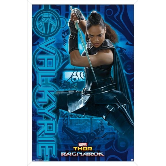 Marvel Cinematic Universe - Thor - Ragnarök - Valkyrie Wall Poster, 14.725" x 22.375", Framed