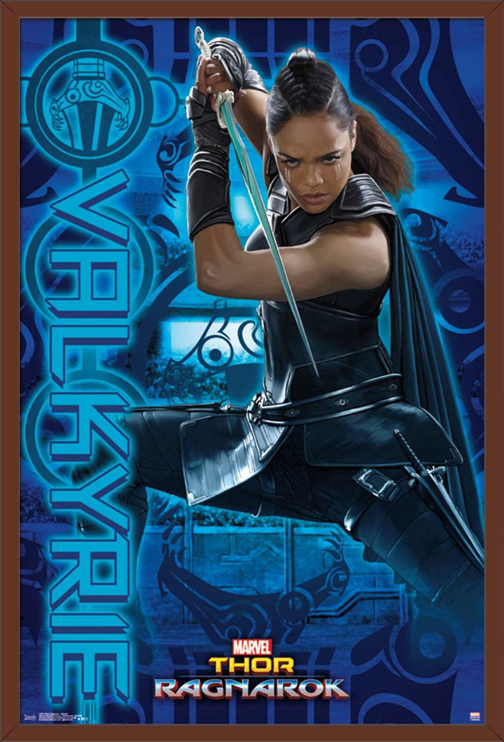 Marvel Cinematic Universe - Thor - Ragnarök - Valkyrie Wall Poster, 22.375" x 34", Framed