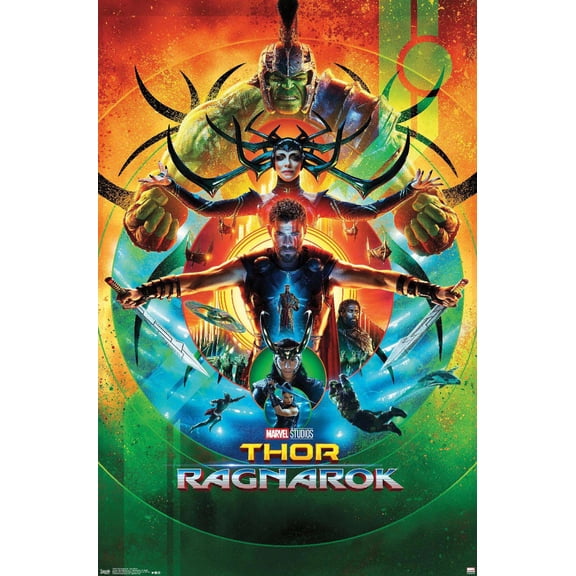 Marvel Cinematic Universe - Thor: Ragnarok - One Sheet Wall Poster, 14.725" x 22.375"