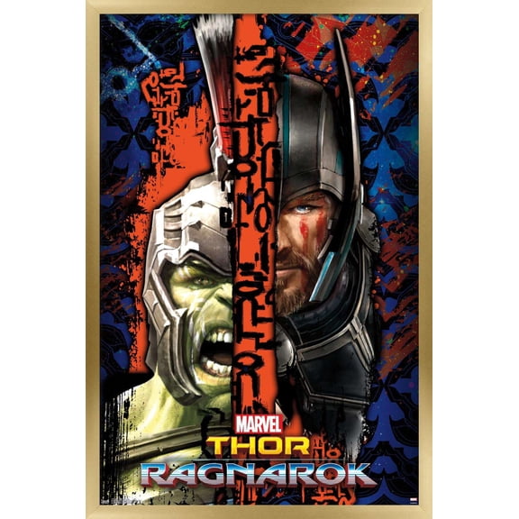Marvel Cinematic Universe - Thor: Ragnarok - Split Wall Poster, 22.375" x 34", Framed