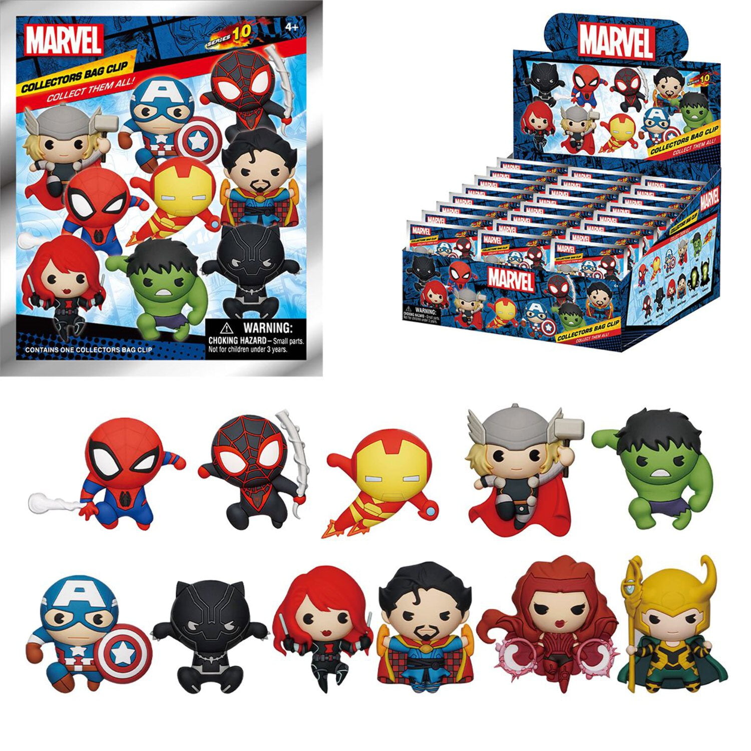 Marvel Studios Classic Characters 3D Bag Clip, Hulk Keychain