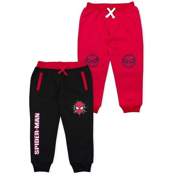 Marvel Clothes 2-Pack Black Panther or Spiderman Boys Joggers Pants