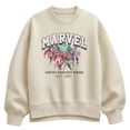thumbnail image 1 of Marvel - Collage - Women's Oversized Fleece Crew Sweatshirt, 1 of 3