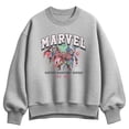 thumbnail image 1 of Marvel - Collage - Women's Oversized Fleece Crew Sweatshirt, 1 of 2