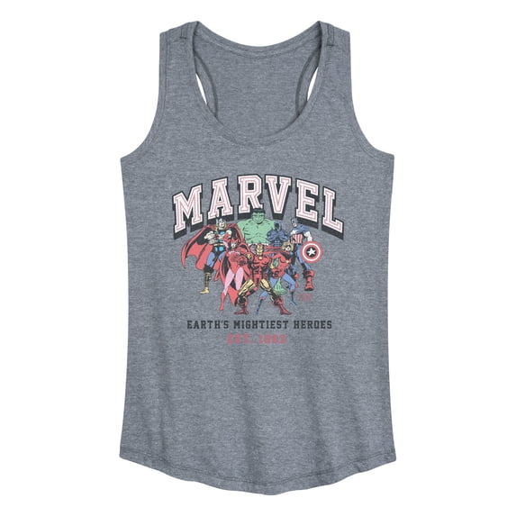 Marvel - Collage - Women's Racerback Graphic Tank