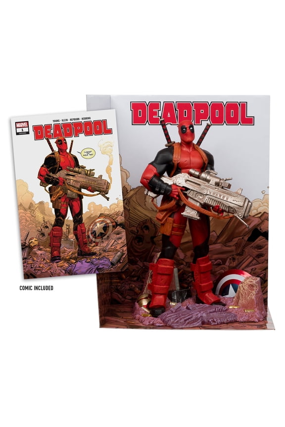Deadpool 1:6th Scale Collectible w/ Scene & Comic (Marvel: Deadpool #1) - McFarlane Toys