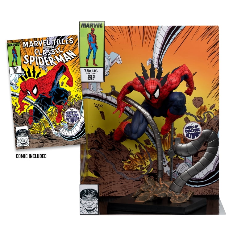 McFarlane Toys Spider-Man 1:6th Scale Collectible w/ Scene & Comic