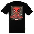 thumbnail image 1 of Marvel Collector Corps Deadpool Men's Black/Red Short Sleeve T-Shirt (Large), 1 of 3