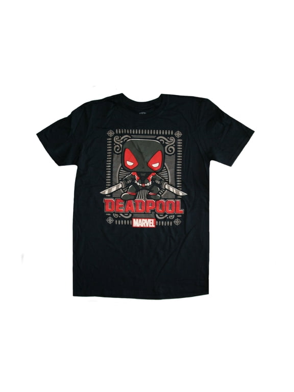 Marvel Collector Corps Deadpool Men's Black Short Sleeve T-Shirt (Medium)