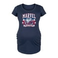 thumbnail image 1 of Marvel - Collegiate Americana - Maternity Scoop Neck Graphic T-Shirt, 1 of 5