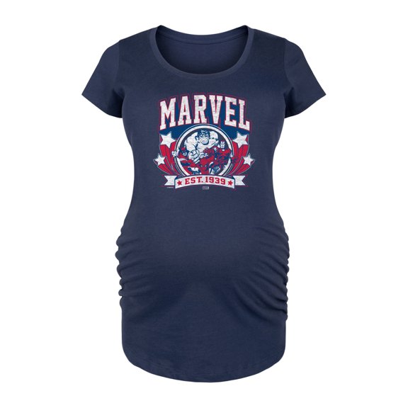 Marvel - Collegiate Americana - Maternity Scoop Neck Graphic T-Shirt