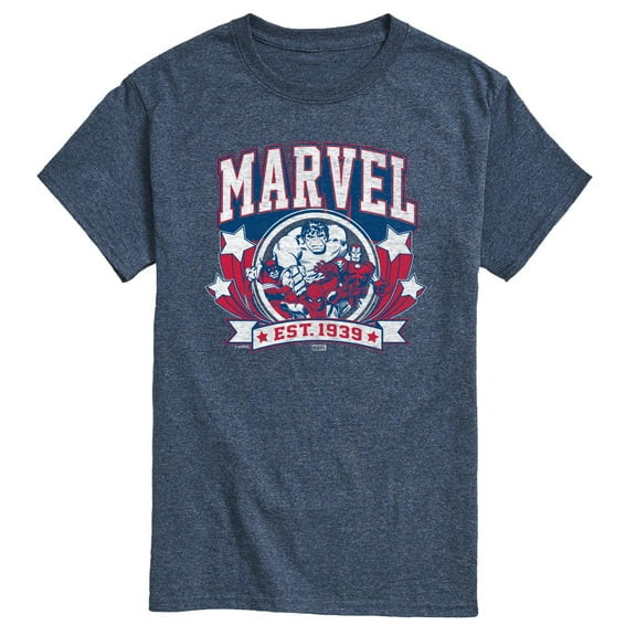 Marvel - Collegiate Americana - Men's Short Sleeve Graphic Tee