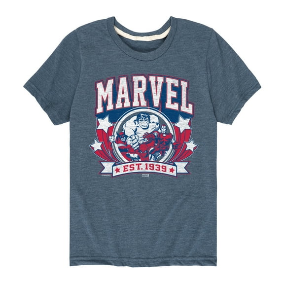 Marvel - Collegiate Americana - Toddler And Youth Short Sleeve Graphic T-Shirt