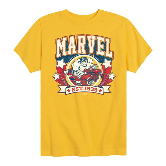 Marvel - Collegiate Americana - Toddler And Youth Short Sleeve Graphic T-Shirt