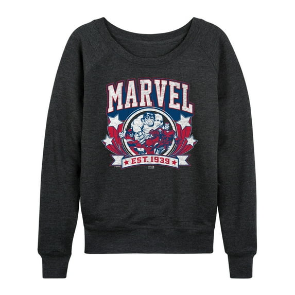 Marvel - Collegiate Americana - Women's French Terry Pullover Sweatshirt