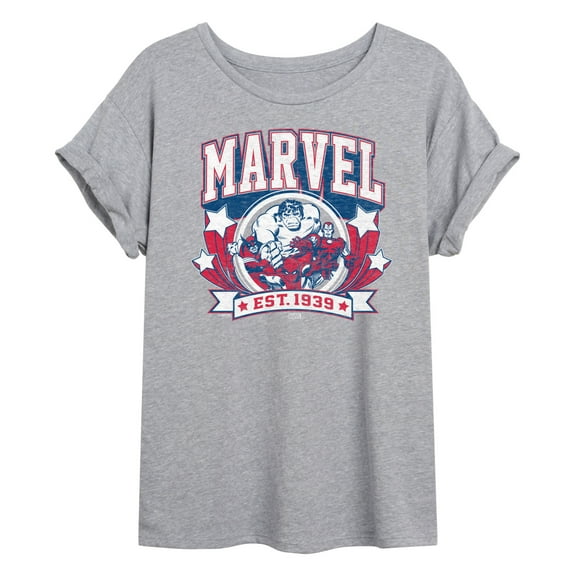 Marvel - Collegiate Americana - Women's Oversized Graphic T-Shirt