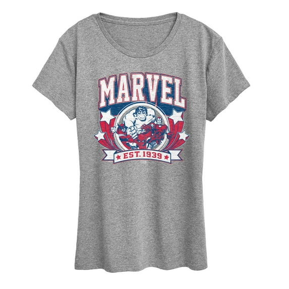 Marvel - Collegiate Americana - Women's Short Sleeve Graphic T-Shirt