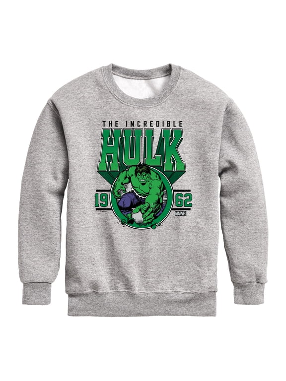 - Collegiate Hulk Boys' Graphic Long Sleeve Fleece Sweatshirt