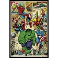thumbnail image 1 of Marvel Comic Here Come The Heroes Laminated & Framed Poster (24 x 36), 1 of 1