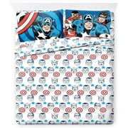 Marvel Comics 1st Avenger 4 Piece Full Size Sheet Set
