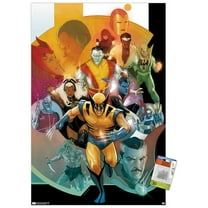 Marvel Comics - 80th Anniversary Collage Wall Poster with Push Pins, 22.375" x 34"