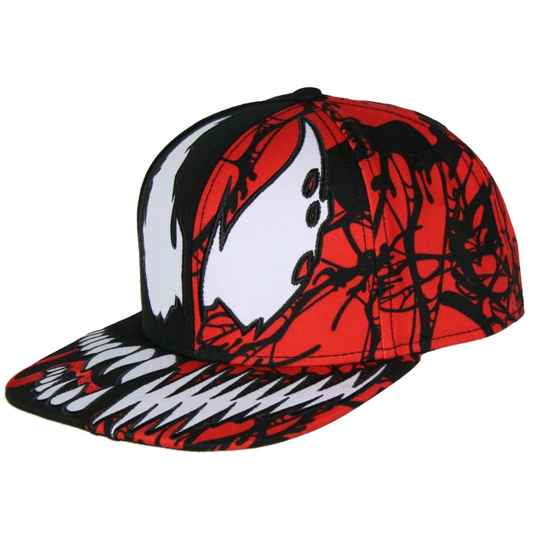 Seven Times Six Marvel Venom Carnage Split Face Snapback Hat, Flat