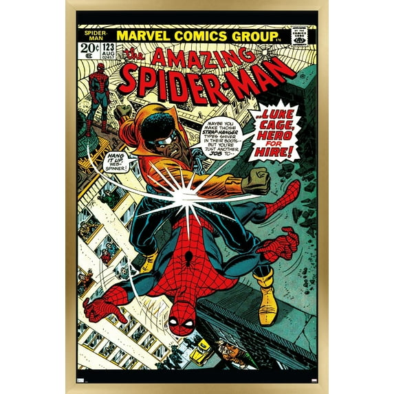 Marvel Comics - Amazing Spider-Man #123 Wall Poster, 14.725" x 22.375" Framed