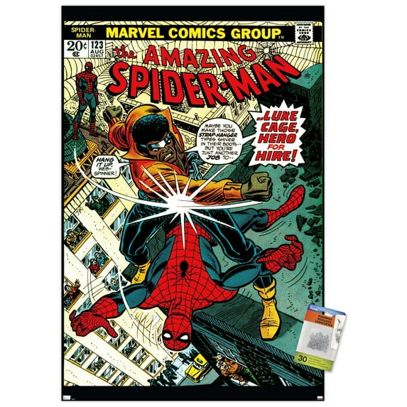 Marvel Comics - Amazing Spider-Man #123 Wall Poster with Pushpins, 22.375" x 34"