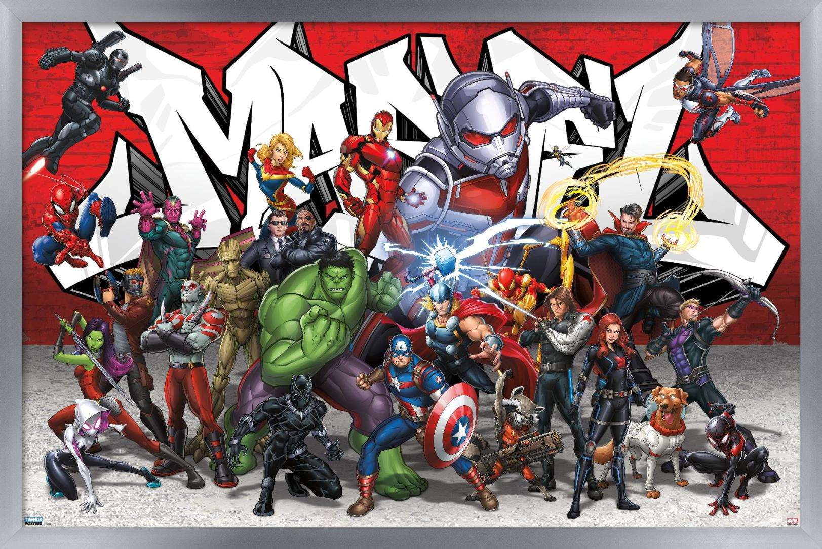 MARVEL COMICS - CHARACTER COLLAGE POSTER - 22x34 - AVENGERS 15503