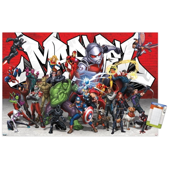 Marvel Comics - Animated Group Wall Poster, 14.725" x 22.375"