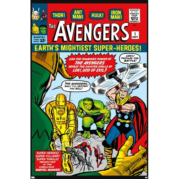 Marvel Comics - Avengers #1 Wall Poster, 14.725" x 22.375"