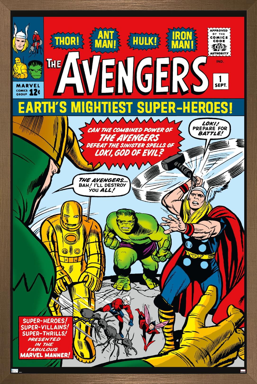 Marvel Comics - Avengers #1 Wall Poster, 22.375" x 34" Framed