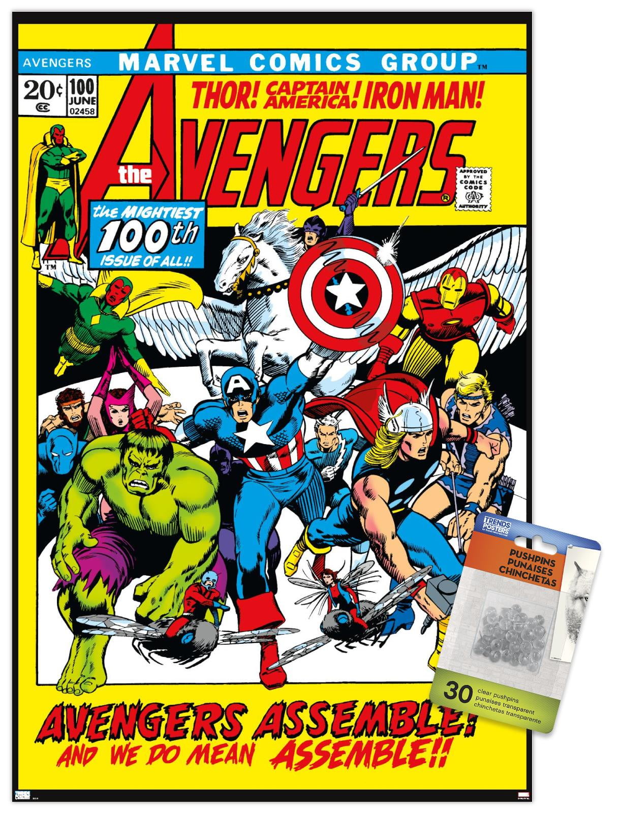 Marvel Comics - Avengers #100 Wall Poster, 14.725
