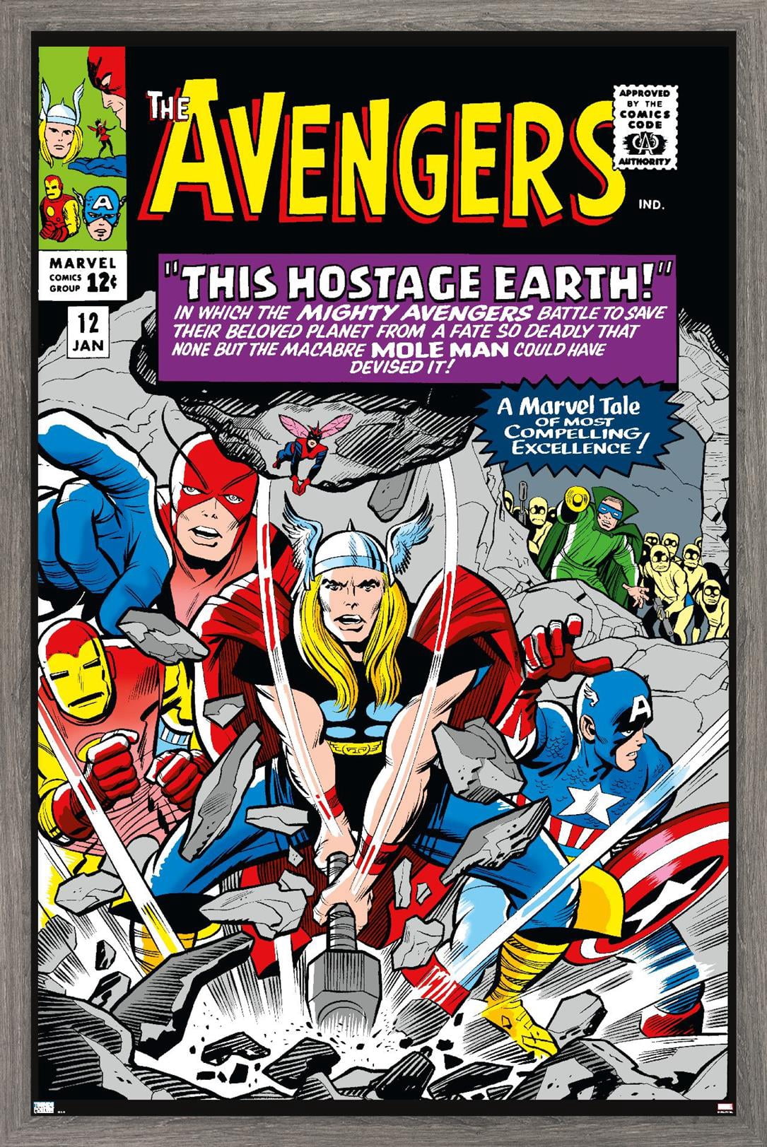 Marvel Comics - Avengers #12 Wall Poster, 14.725" x 22.375" Framed