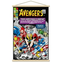 Marvel Comics - Avengers #12 Wall Poster with Magnetic Frame, 22.375" x 34"