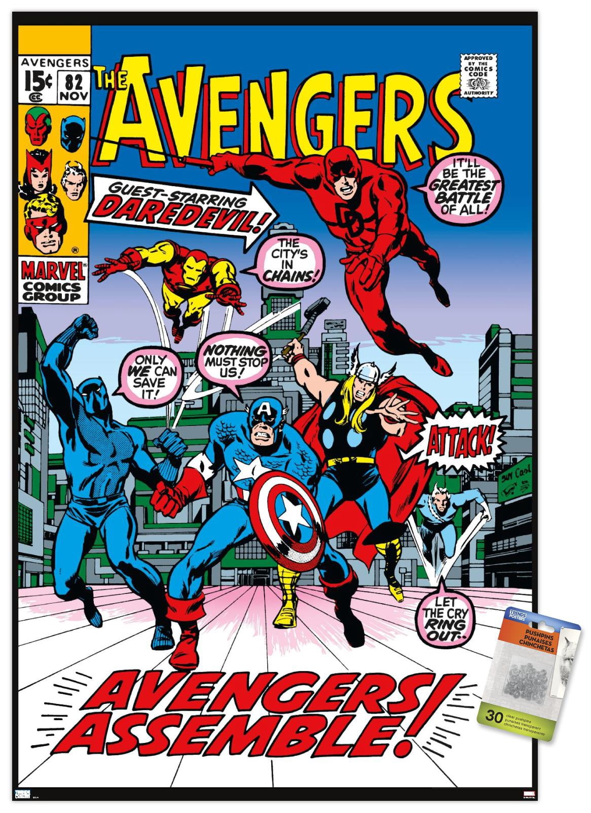 Marvel Comics - Avengers #82 Wall Poster with Pushpins, 22.375" x 34"