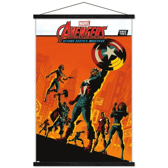 Marvel Comics Avengers: Beyond Earth's Mightiest Wall Poster with Magnetic Frame, 22.375" x 34"