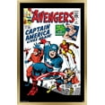 thumbnail image 1 of Marvel Comics - Avengers - Captain America - Comic Cover #4 Wall Poster, 22.375" x 34", Framed, 1 of 3