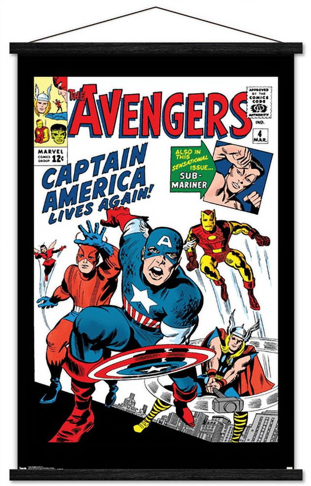 Marvel Comics - Avengers - Captain America - Comic Cover #4 Wall