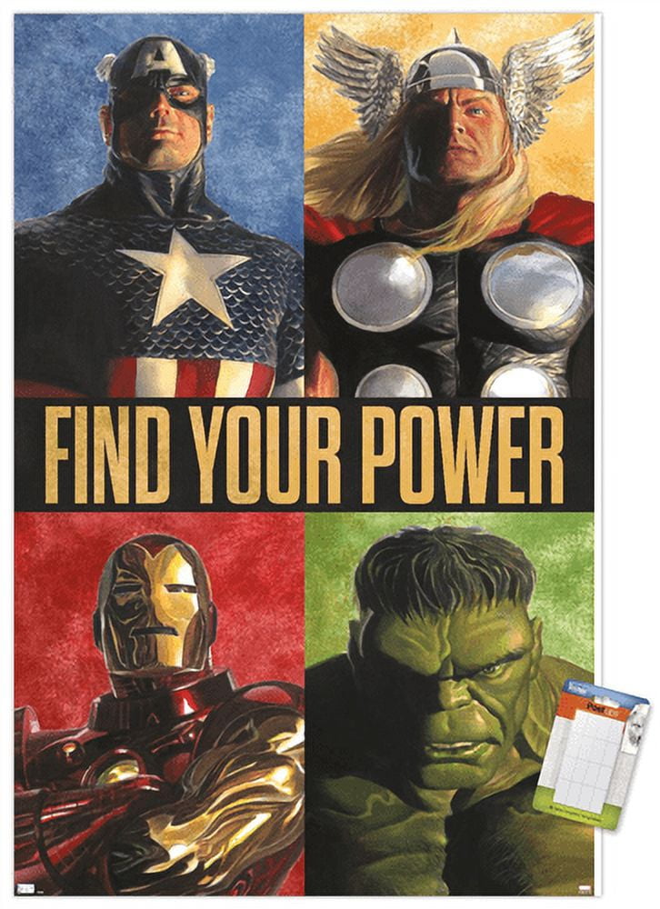 Marvel Comics - Avengers Grid Wall Poster, 22.375" x 34"