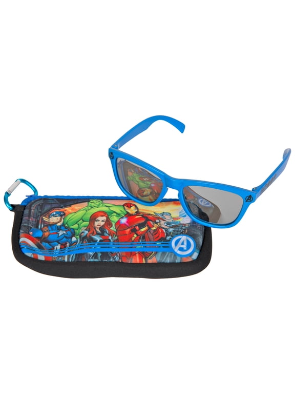 Marvel Avengers Kids Sunglasses & Case Set, UV Protection, 24234