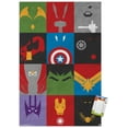 thumbnail image 1 of Marvel Comics - Avengers - Minimalist Grid Wall Poster, 22.375" x 34", 1 of 2