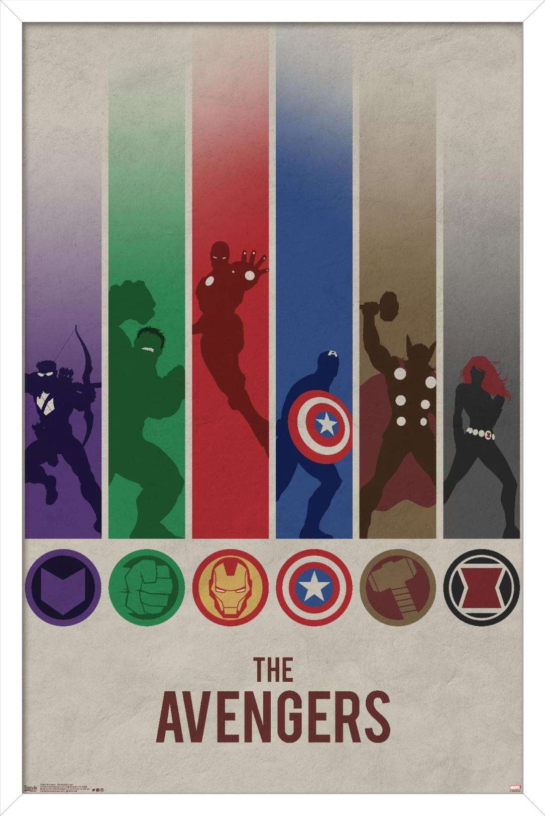 Marvel Comics - Avengers - Minimalist Logo Poster