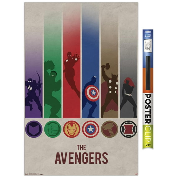 Marvel Comics - Avengers - Minimalist Logo Wall Poster, 22.375" x 34"