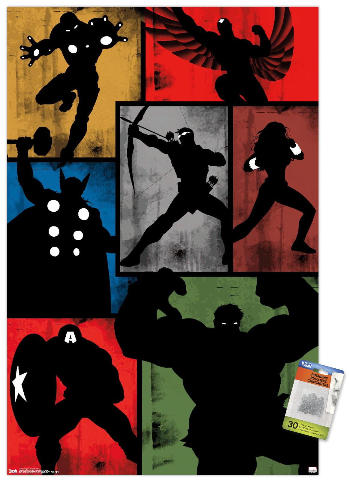 Marvel Comics - Avengers - Simplistic Grid