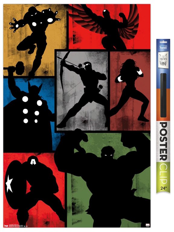 Marvel Comics Avengers - Simplistic Grid Wall Poster, 22.375" x 34"