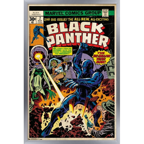 Marvel Comics - Black Panther - Cover #2 Wall Poster, 22.375" x 34", Framed