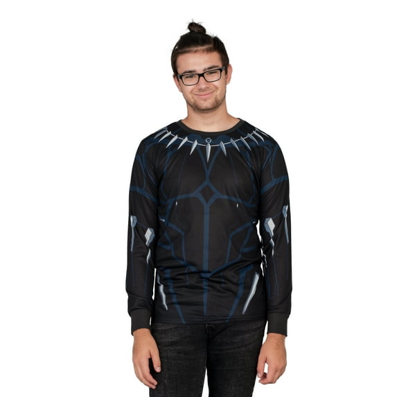 Marvel Comics Black Panther Long Sleeve Costume T-shirt